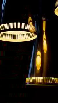 Image 5 of Brass Triple-Light Chandelier for Itsu, Finland [I]