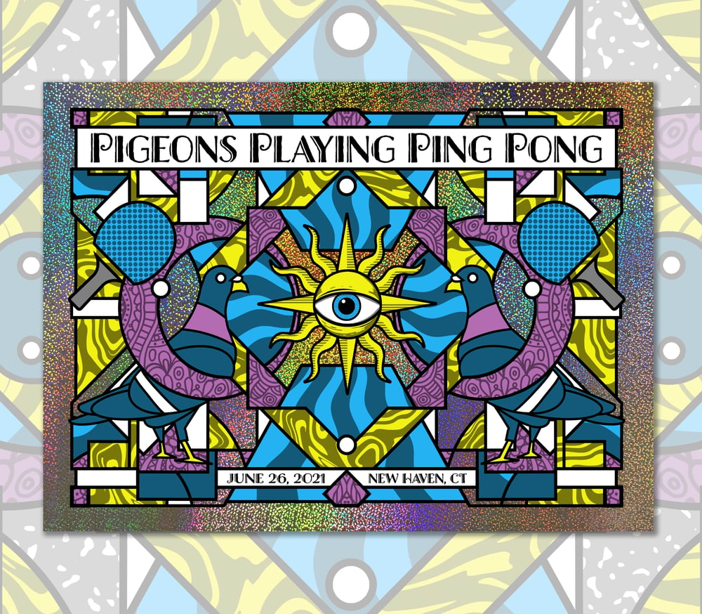 Image of Pigeons Playing Ping Pong - CT -'21