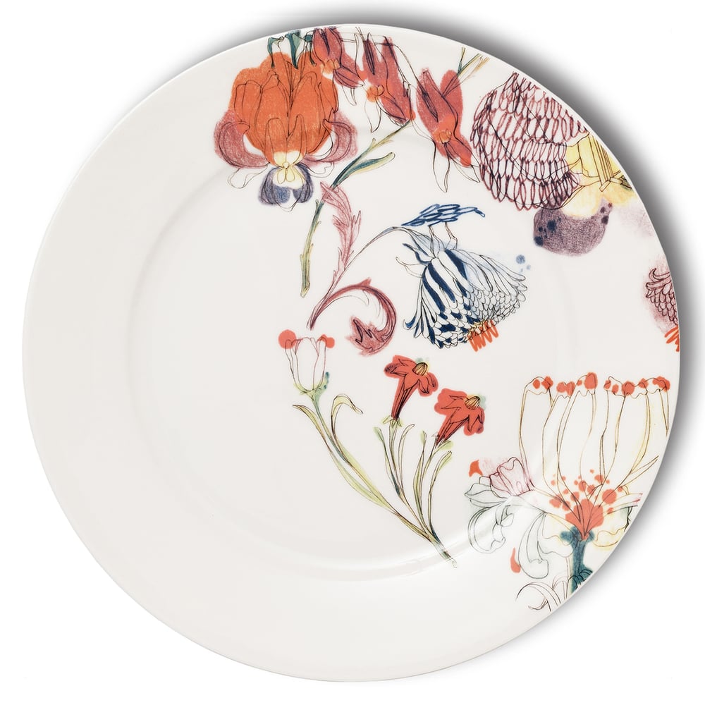 Image of The Grandma's Garden Dinner Plate "A"
