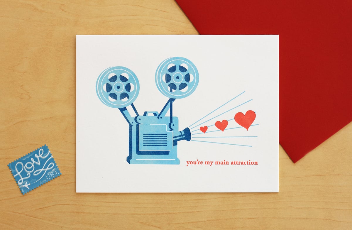 HEART PROJECTOR Card | Fickle Hill Letterpress