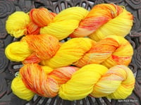 Image 4 of Peach Melba Fingering Sock Yarn 100 grams and 463 yards ON SALE