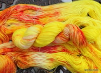 Image 5 of Peach Melba Fingering Sock Yarn 100 grams and 463 yards ON SALE