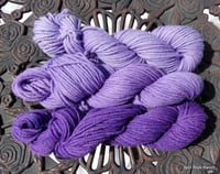 Image 3 of Royal Purple Gradient Set Bulky Corriedale skeins 320 yards 300 grams