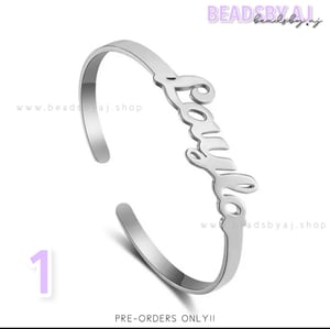 Image of Custom Nameplate Bracelet