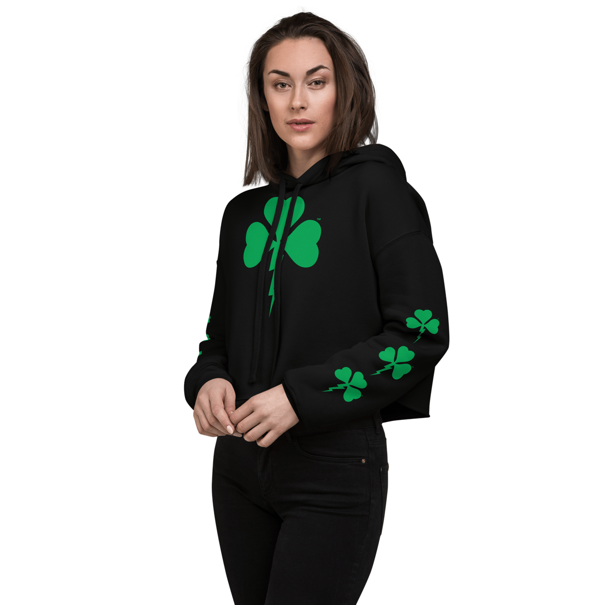 Shamrock Capri Leggings for Women Womens Irish Green Capri Pants W