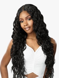 Image 1 of LOOSE CURLY 32″ BUTTA LACE HUMAN HAIR BLEND 