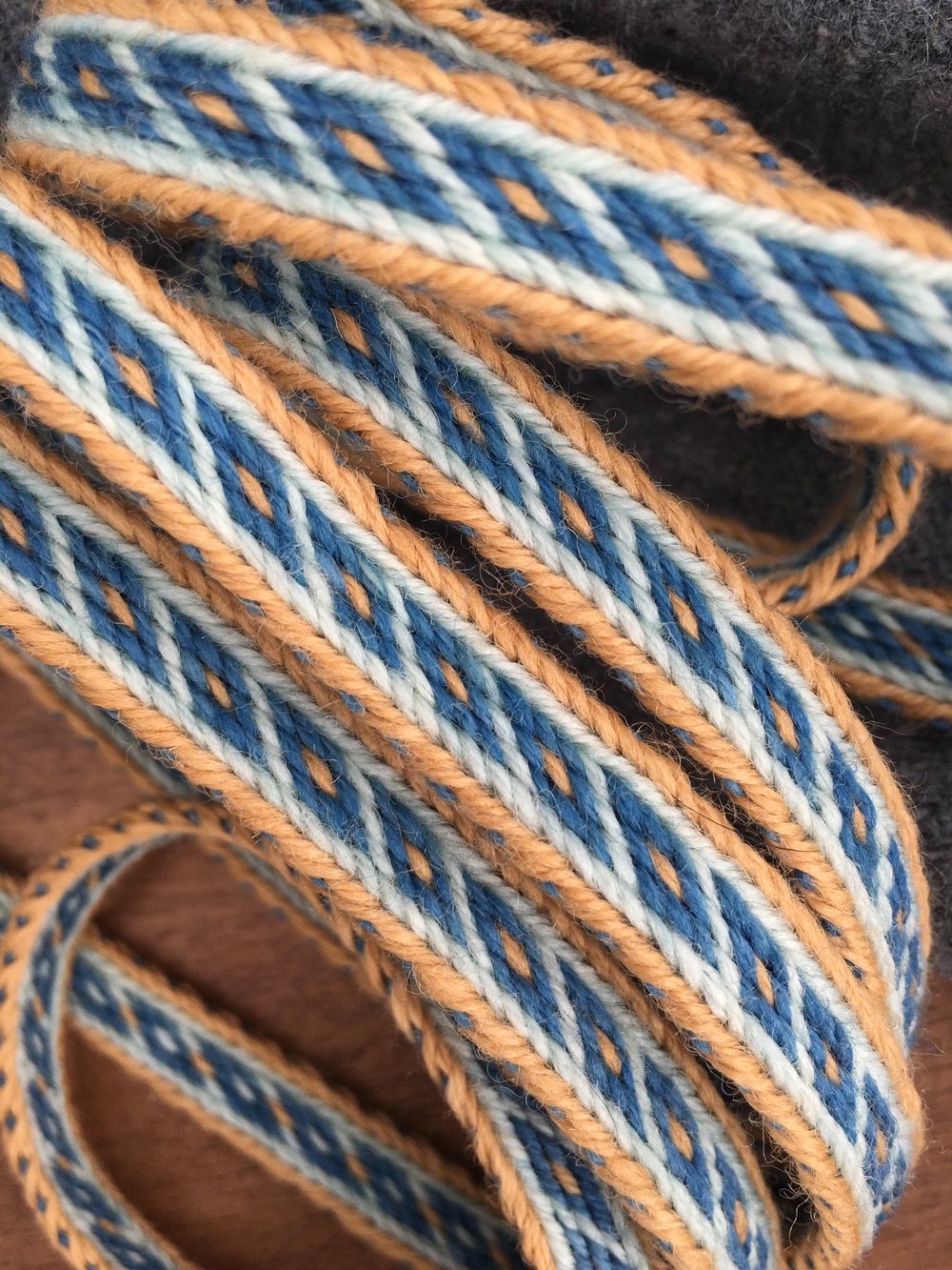 Oseberg Tablet Woven Band (Blue Sand)