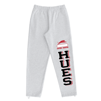 Hues Black Yellow Open Leg Sweats