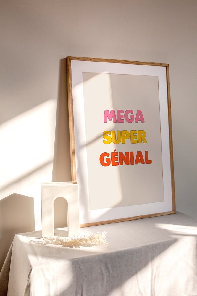 Image of Affiche Mega Super Genial