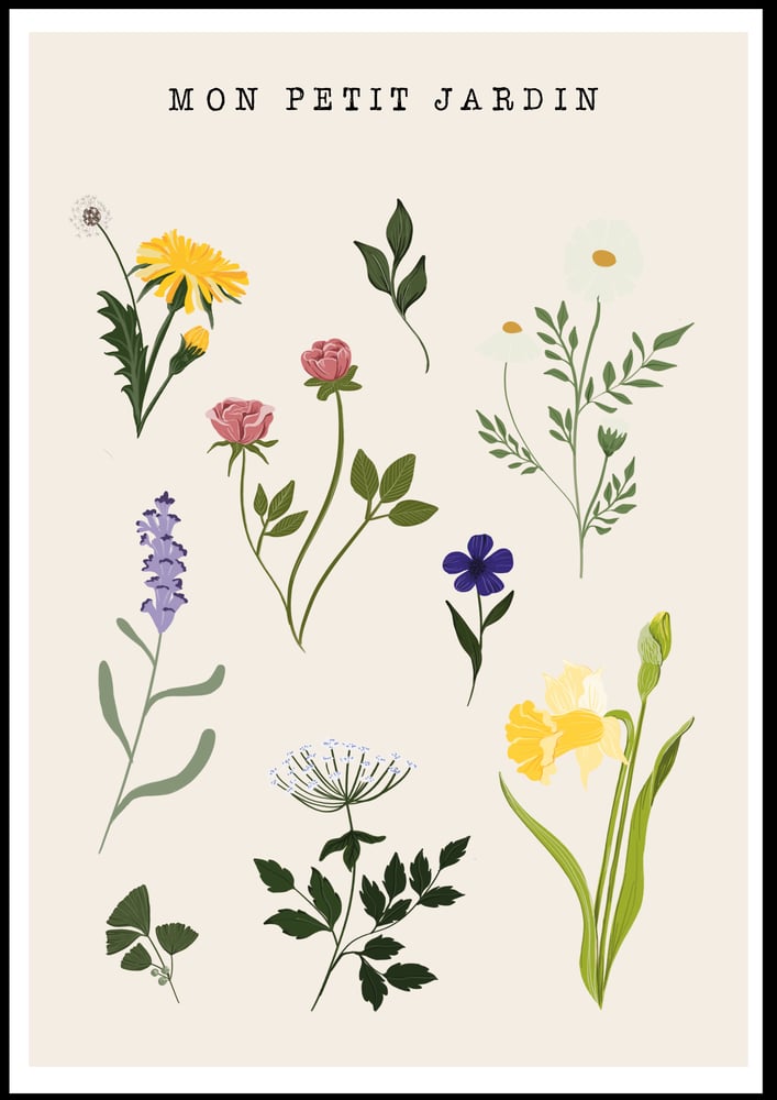 Image of Affiche Mon petit jardin