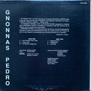 Gnonnas Pedro - Gnonnas Pedro (Disco Stock LPDS 7902 - Ivory Coast - 1979)
