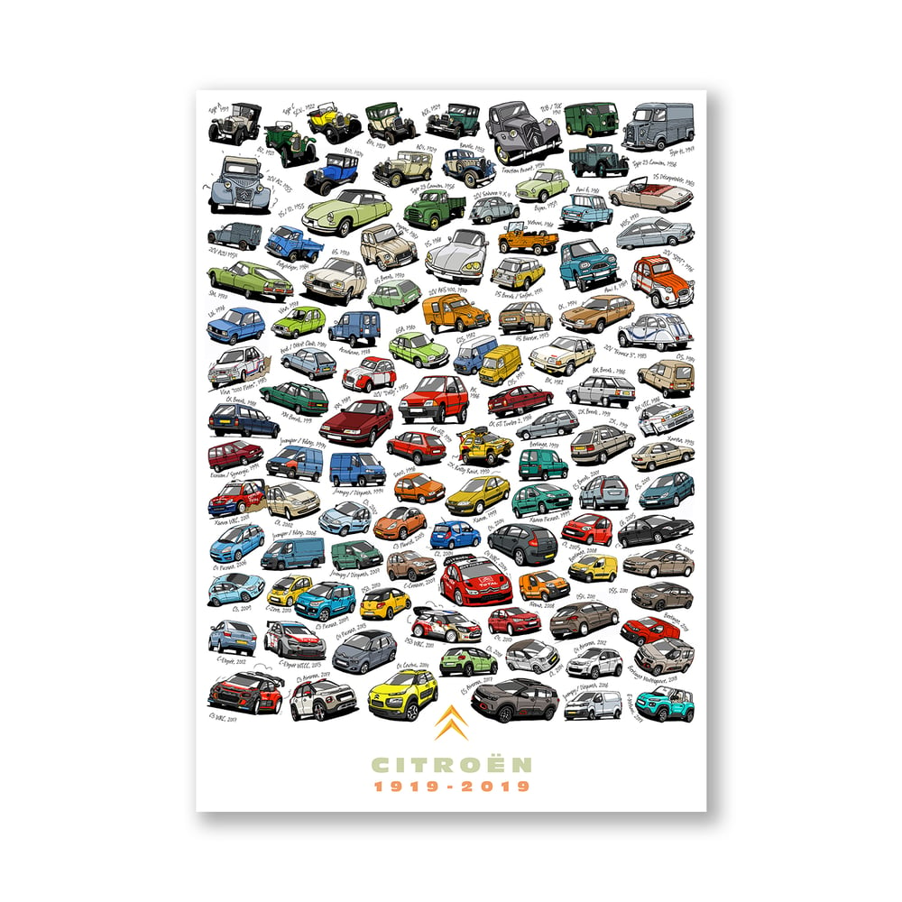 Image of Citroën 100th anniversary poster