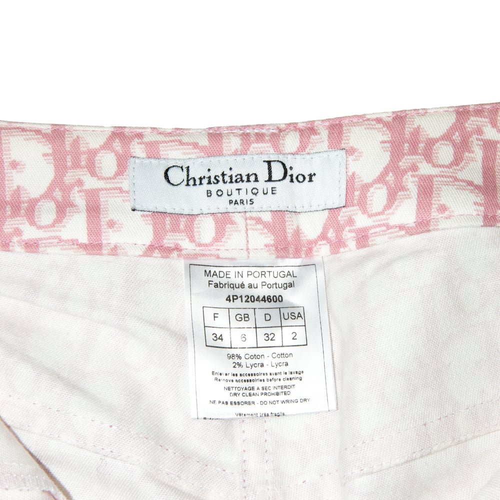 Image of Christian Dior Girly Diorissimo Pink Flared Trousers