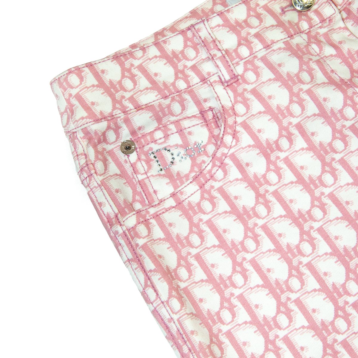 Image of Christian Dior Girly Diorissimo Pink Flared Trousers