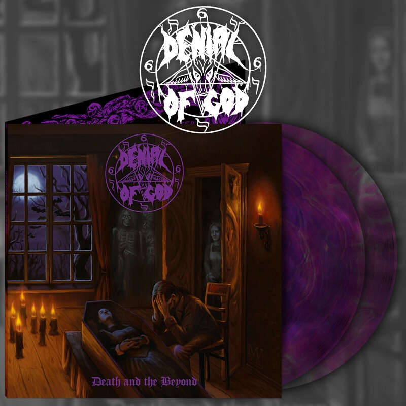 Image of "Death And The Beyond" 2LP (clear/neon purple vinyl/2021 reissue)
