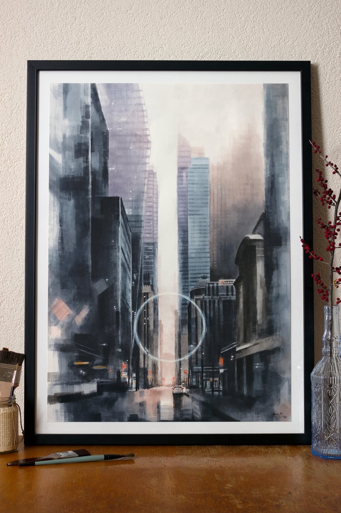 Image of City in Circle