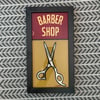 Barber Shop w/ Scissors- Glass Frame