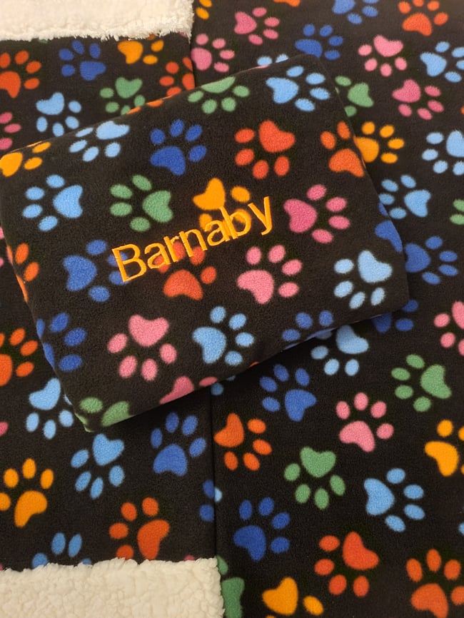 Personalised pet blanket 