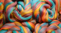 Image 2 of Sunset on the Beach Custom Blend Combed Top - 4 ounces - 100% Merino - ON SALE