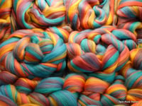 Image 1 of Sunset on the Beach Custom Blend Combed Top - 4 ounces - 100% Merino - ON SALE