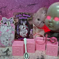 Image 2 of Pretty Haunted Doll Parts Sticker