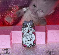 Image 4 of Pretty Haunted Doll Parts Specimen  Enamel Pin / Magnet