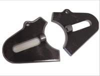 Image 1 of 3/8" Thick Axle Plates CNC made for Chopper Builders, 3/4" Slot  Pair.USA MADE