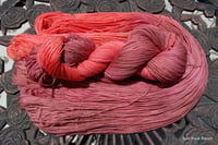 Image 1 of Salmon and Lobster Bisque Sparkle Fingering Yarn 438 yds ON SALE