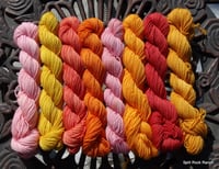 Image 4 of Sunset Mini Skein Set - 8 Skeins - Fingering/Sock 160 gm 704 yds