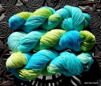 Image 2 of Tropical Breezes Fingering Sparkle Yarn 100 grams 438 yards