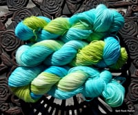 Image 4 of Tropical Breezes Fingering Sparkle Yarn 100 grams 438 yards