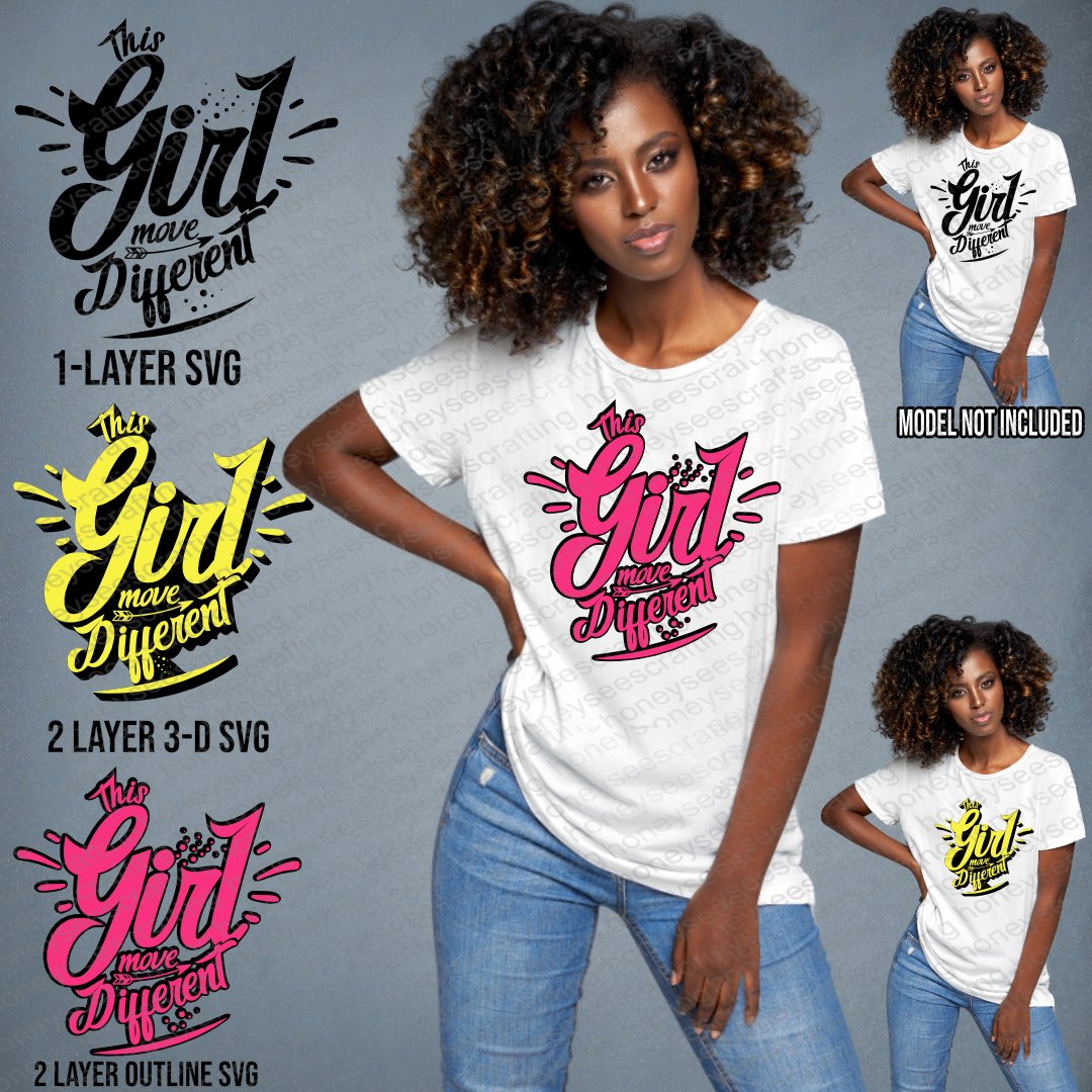 Image of THIS GIRL MOVE DIFFERENT SVG PACK