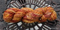 Image 2 of Fallen Leaves Handspun Yarn 4.2 oz 142 yds Super Bulky Merino Glitz