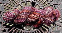 Image 2 of Spiced Wine Handspun Falkland Wool Yarn 94 yards Bulky 3.88 oz ON SALE