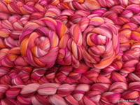 Image 1 of 4 ounces Cottage Roses Brand NEW Custom Blend Combed Tops - Corriedale/Merino ON SALE