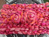 Image 5 of 4 ounces Cottage Roses Brand NEW Custom Blend Combed Tops - Corriedale/Merino ON SALE