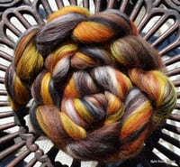 Image 4 of 4 ounces Leopard Combed Top Custom Blend - Corriedale/Merino ON SALE