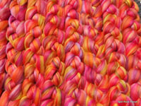 Image 4 of 4 ounces - Sunset NEW Custom Blend combed top - Merino/Corriedale ON SALE