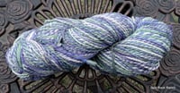 Image 1 of Easter Lily Handspun Yarn - HUGE skein - 7.93 ounces - 415 Yards - Heavy worsted