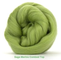 Image 1 of SAGE - Merino Combed Top - 100 grams to Spin, Felt, Blend