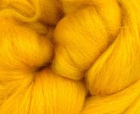 Image 3 of SUNSET Yellow - Merino Combed Top - 4 ounces to Spin, Felt, Blend