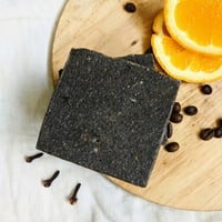 Image 1 of orange and clove coffee scrub