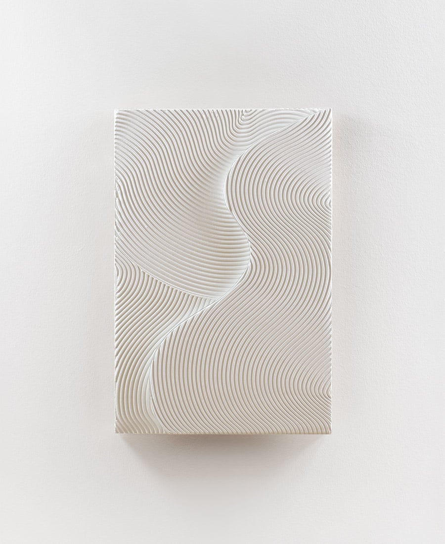 Image of Waves Relief · White No. 3