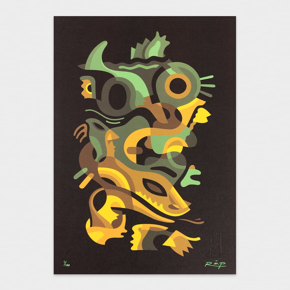 Image of Snake mask | 21 x 30 cm