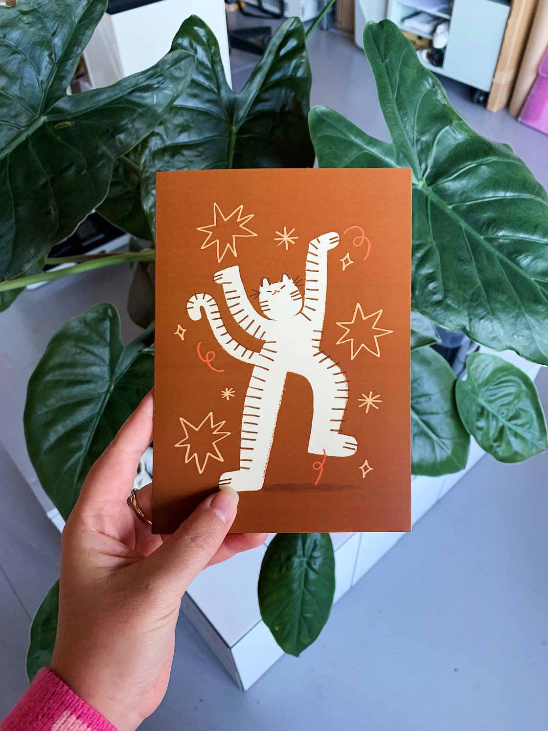 Image of Groovy Tiger | Greeting Card + envelopes