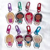 Princess Glitter Keychains