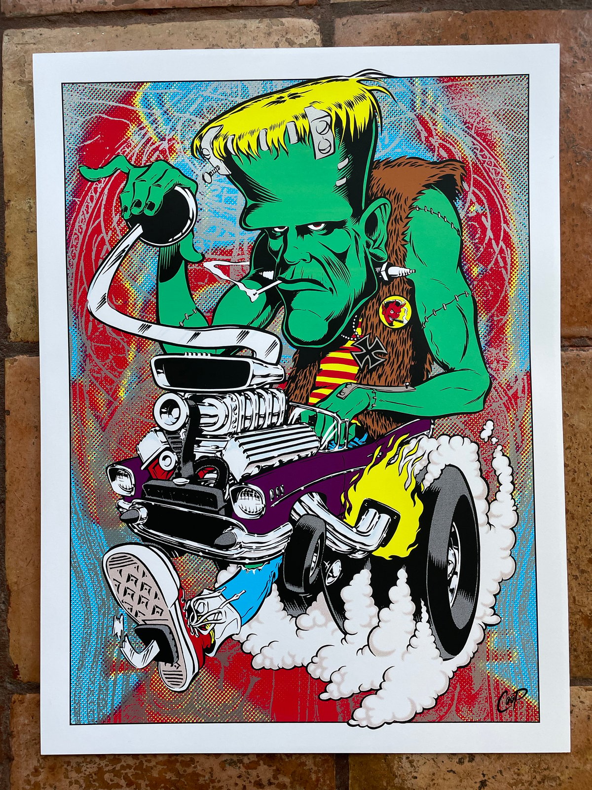 FRANKENROD Silkscreen Print | The Art Of Coop