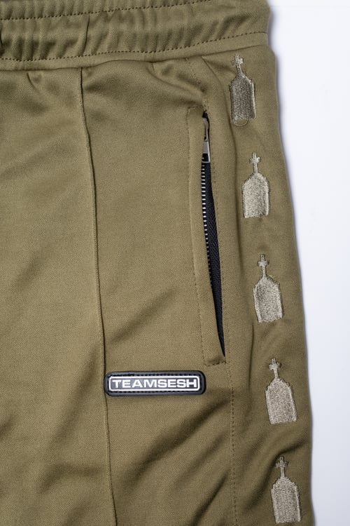 Image of Olive "HeadStone" Track Suit 