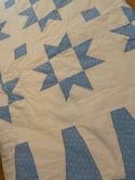The Patchwork Chore Coat - Blue and white lone star