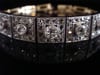 ART DECO FRENCH 18CT PLATINUM OLD CUT DIAMOND 3.5-4.00CT BRACELET
